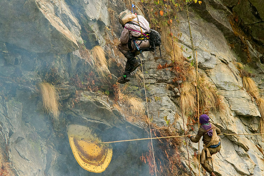 Eric Tourneret on his rope.